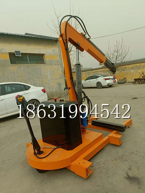 宝坻区自卸车厢随车吊 自制轮式四不像起重机 四驱平板吊 5吨 贵盛